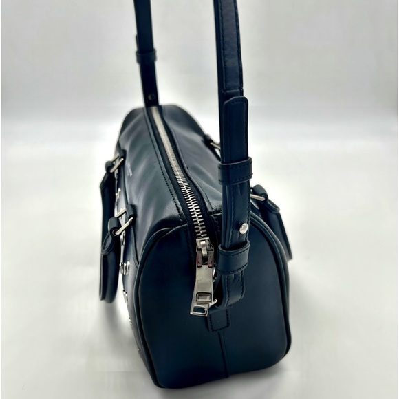 RARE YSL ✨Excellent Condition✨Classic Baby Studded Duffle Bag in Black Leather - Picture 4 of 12